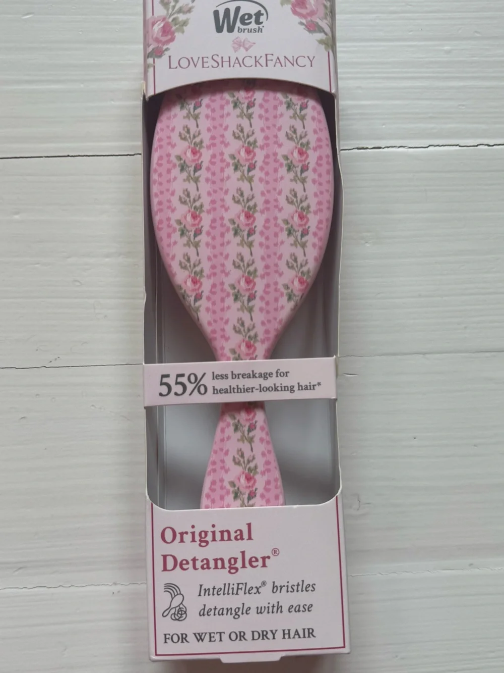 LoveShackFancy x Wet Brush Original Detangler Pink Floral NIB